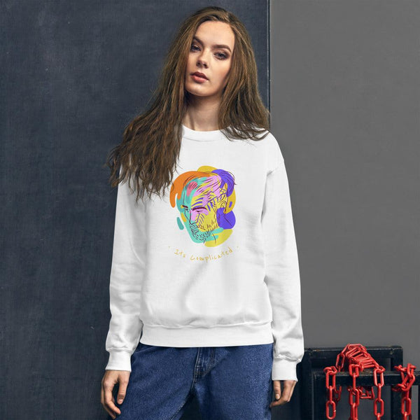 Unisex Sweatshirt : Its Complicated - Image #5