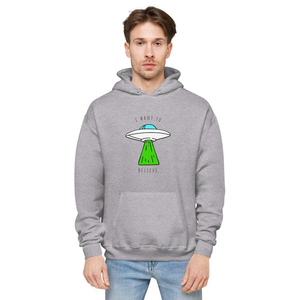 Unisex fleece hoodie : I Want To Believe - Image #3