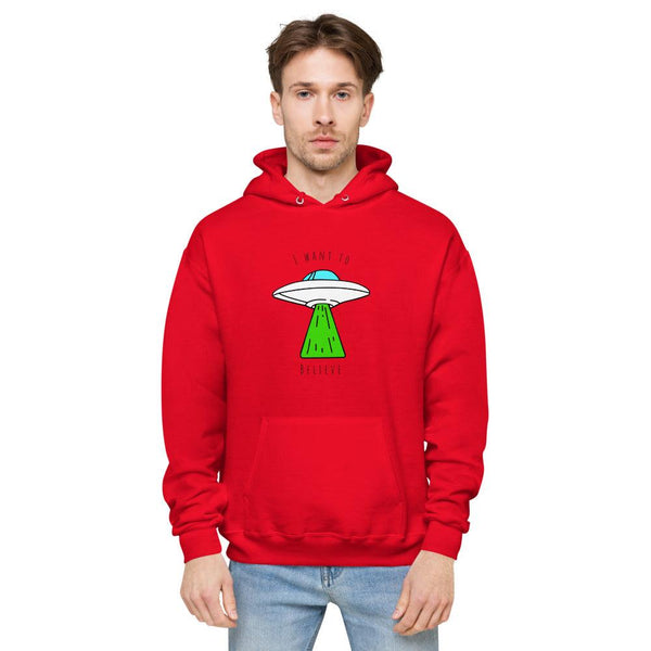 Unisex fleece hoodie : I Want To Believe - Image #1