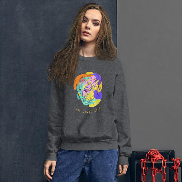 Unisex Sweatshirt : Its Complicated - Image #9