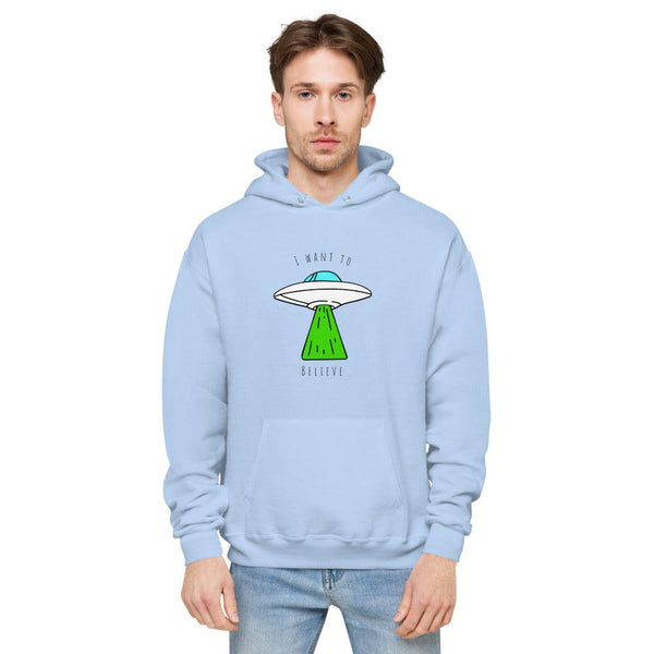 Unisex fleece hoodie : I Want To Believe - Image #4