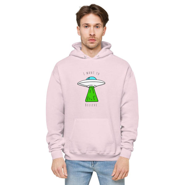Unisex fleece hoodie : I Want To Believe - Image #5