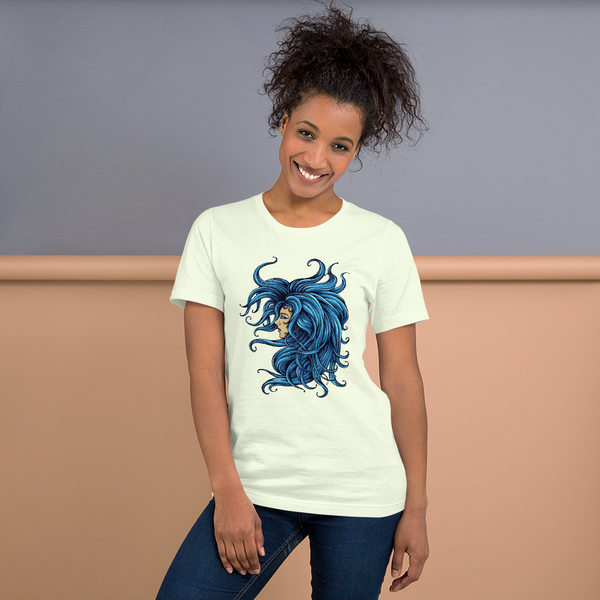 Short-Sleeve Unisex T-Shirt : Lady In The Blue - Image #11