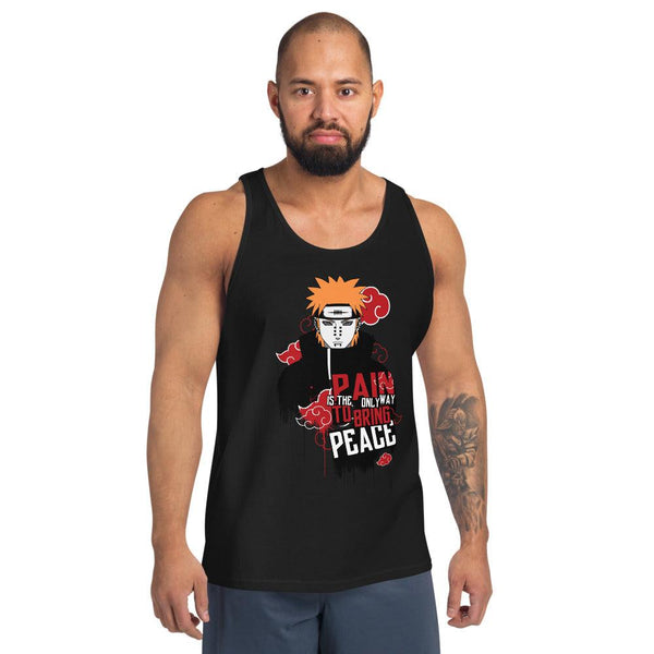 Unisex Tank Top : Pain Is The Only Way To Bring Peace - Image #1