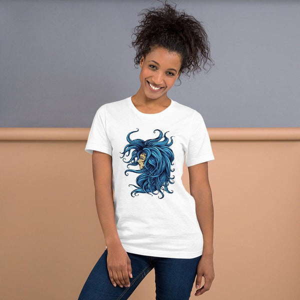 Short-Sleeve Unisex T-Shirt : Lady In The Blue - Image #5