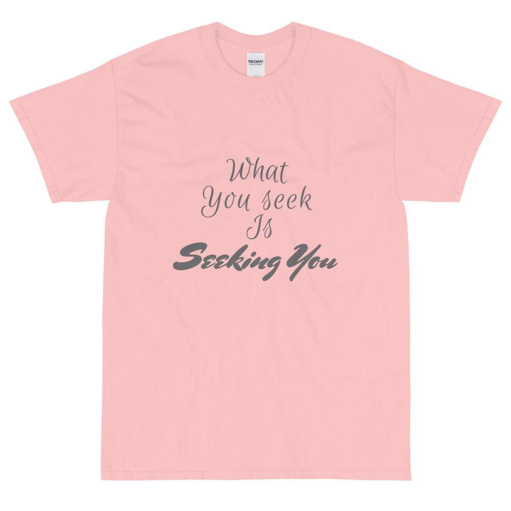 Short Sleeve T-Shirt : What you seek is seeking you