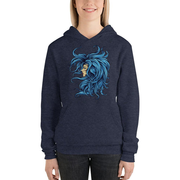 Unisex hoodie : Lady In The Blue - Image #2